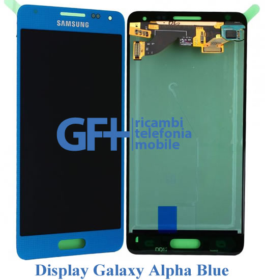 LCD BLUE Display Samsung Alpha SM-G850F